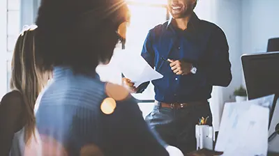 Ivans Bookroll  Colleagues in a meeting.