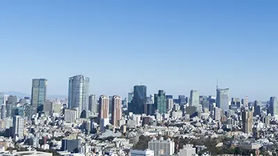 A view of a city skyline