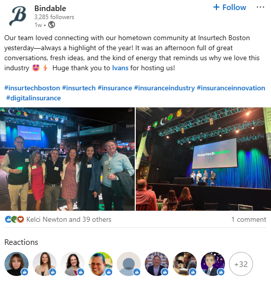 Positive Linkedin Review for Boston ITB