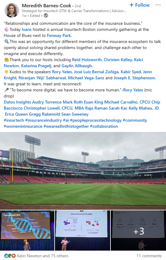 Positive Linkedin Review for Boston ITB